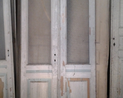 0015 - Porta 2 battenti vetri larice 100×240